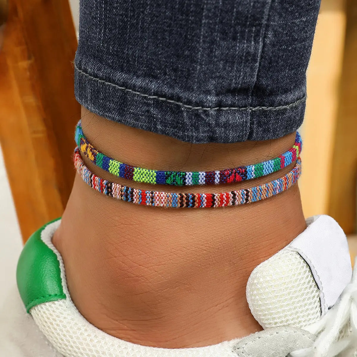 Men's and Women's Surfer Beach Anklet Set - Bohemian Ethnic Handmade Holiday Jewelry - Waterproof